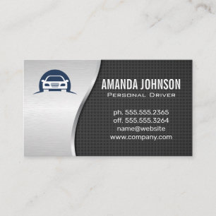 Auto Logo   Metallic Business Card