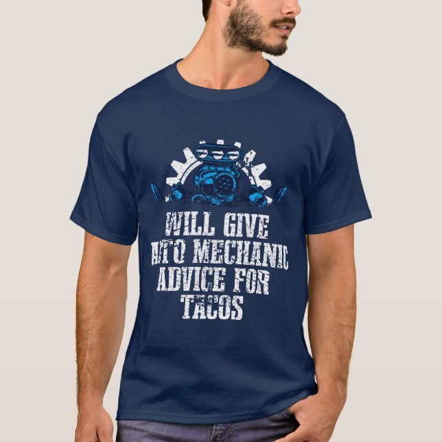 Auto Mechanic Advice Foracos Car Mechanic Auto M f T-Shirt (Front)