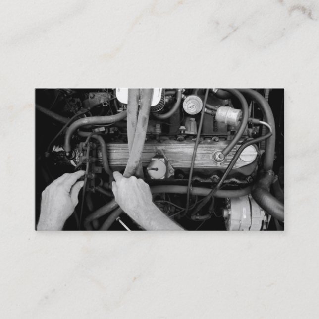 Auto Mechanic Business Card (Front)