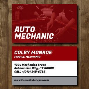 Auto Mechanic Business Card