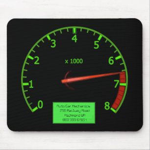 Auto Mechanic Business Rev Counter Mouse Mat