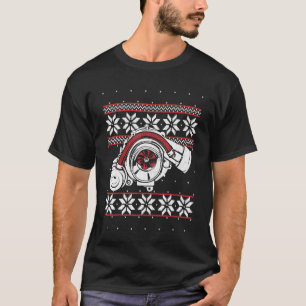 Auto Mechanic Car Diesel Turbo Ugly Christmas Swea T-Shirt