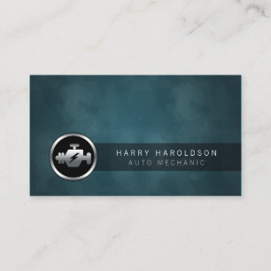 Auto Mechanic Car Engine Icon Business Card
