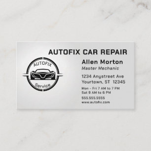 Auto Mechanic Car Repair Parts Service Business Card