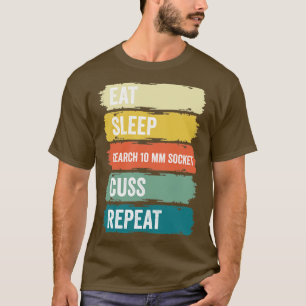 Auto Mechanic Funny Garage Fix Cars Mechanic 10 mm T-Shirt