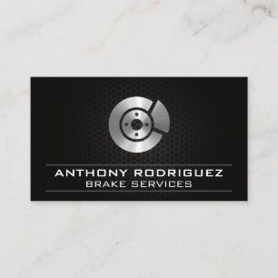 Auto Mechanic   Rotor Icon Business Card