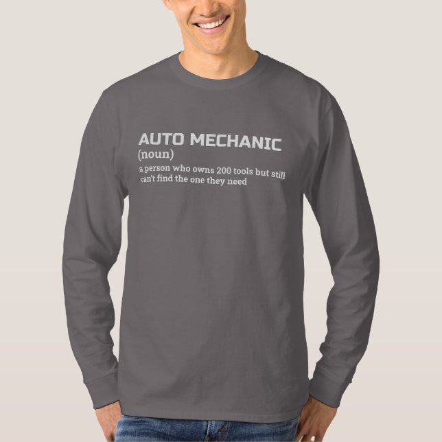 Auto Mechanic Witty Definition Tee (Front)