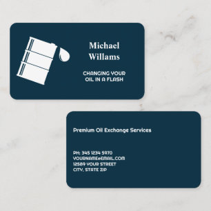Auto Oil Change Business Card