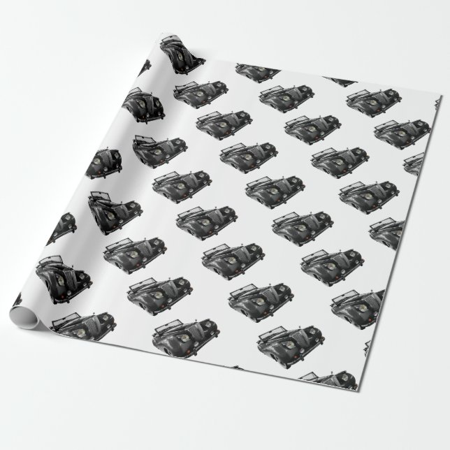 Auto Oldtimer Classic Car Wrapping Paper (Unrolled)