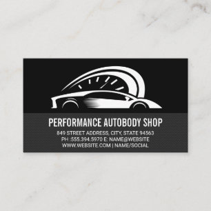 Auto Parts Logo   Performance Business Card