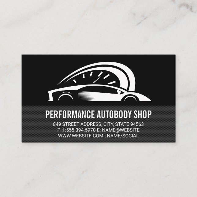Auto Parts Logo | Performance Business Card (Front)