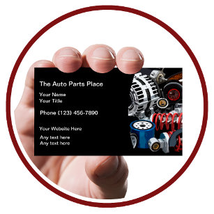 Auto Parts Modern Business Cards
