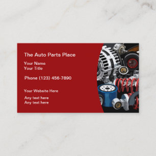 Auto Parts Modern Cool Business Cards