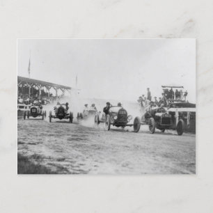 Auto Racing 1925 Postcard