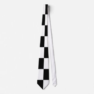 Auto Racing Chequered  Chequered Flag Tie