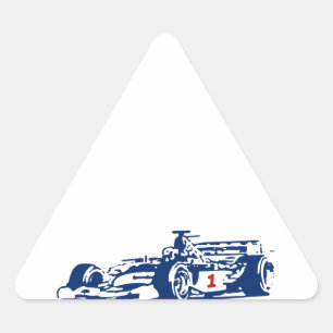 Auto Racing Cool Design Triangle Sticker