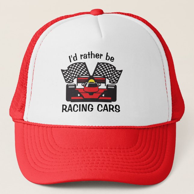 Auto Racing Design Hat (Front)