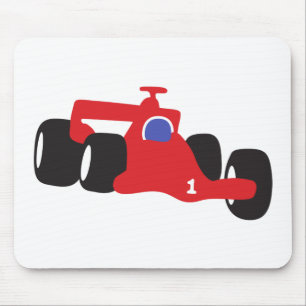 Auto Racing illustration printed on t-shirts Mouse Mat
