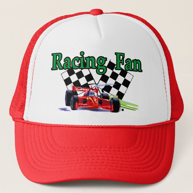 Auto Racing Lovers Gifts Trucker Hat (Front)