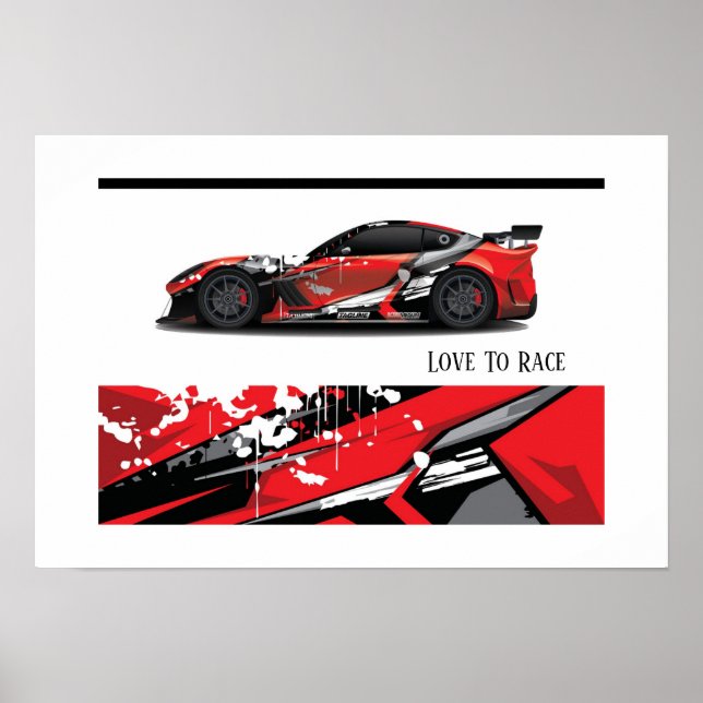 Auto Racing Poster (Front)
