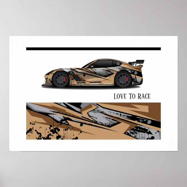 Auto Racing Poster (Front)