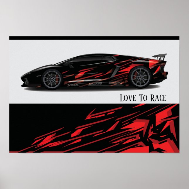 Auto Racing Poster (Front)