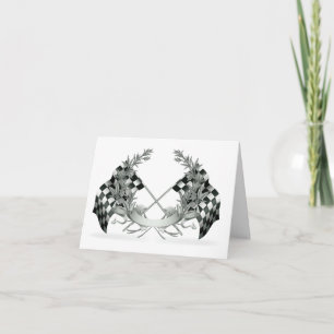 Auto Racing Race Car Thank You or Blank Note