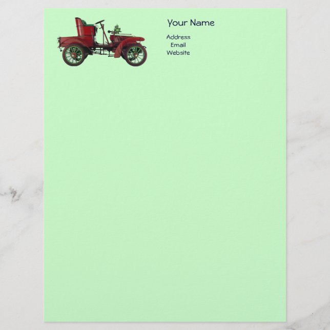 AUTO REPAIR- AUTOMOTIVE LETTERHEAD TEMPLATE (Front)