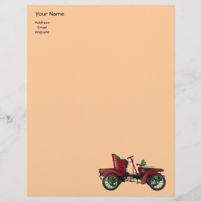 AUTO REPAIR- AUTOMOTIVE PERSONALIZED LETTERHEAD (Front)