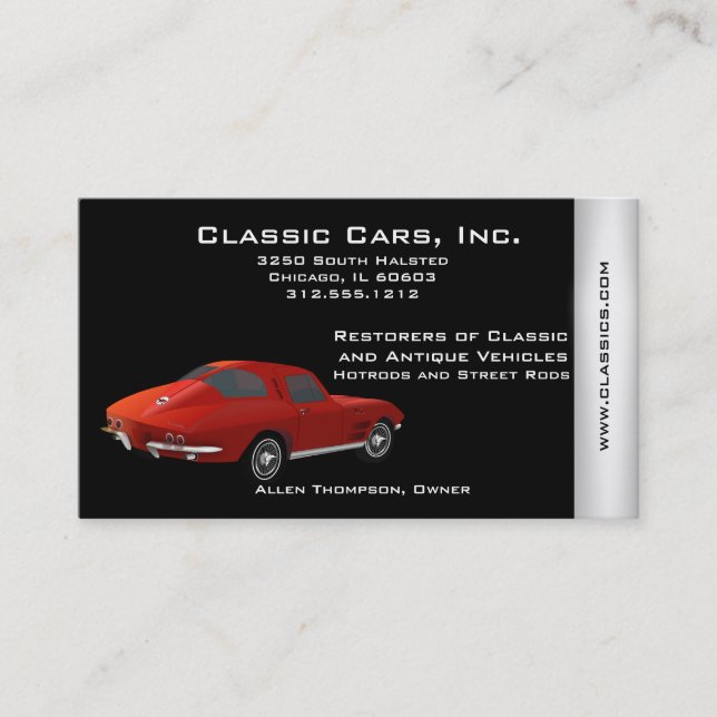 Auto Repair Business Card (Front)