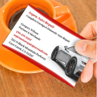 Auto Repair Business Card Template
