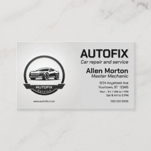 Auto Repair Car Parts Repair Service Business Card
