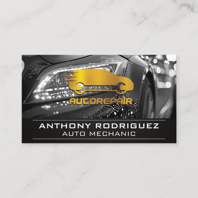 Auto Repair | Car Services Business Card (Front)