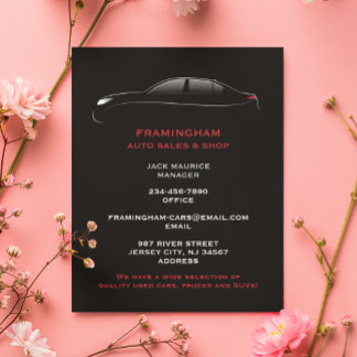 Auto Repair Car Services Flyer Template