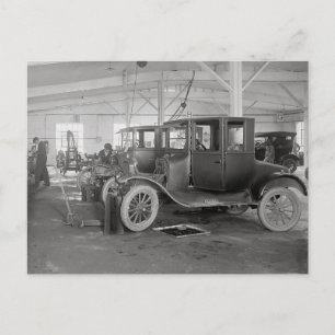 Auto Repair Garage, 1926 Postcard