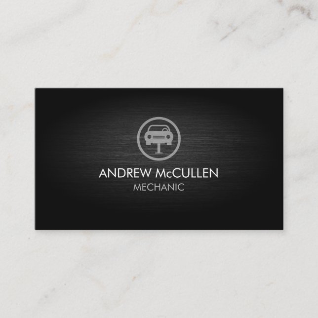 Auto Repair Garage Mechanic  Business Card (Front)