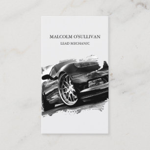 Auto Repair Mechanic Car Enthusiast Business Card