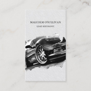 Auto Repair Mechanic Car Enthusiast Business Card