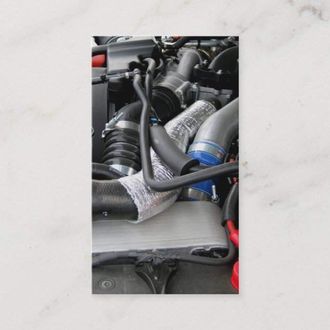 Auto repair parts mechanic automotive technician business card (Front)