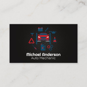 Auto Repair Services Logo   Mechanic Business Card
