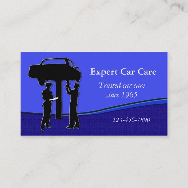 Auto Repair Shop Business Card (Front)