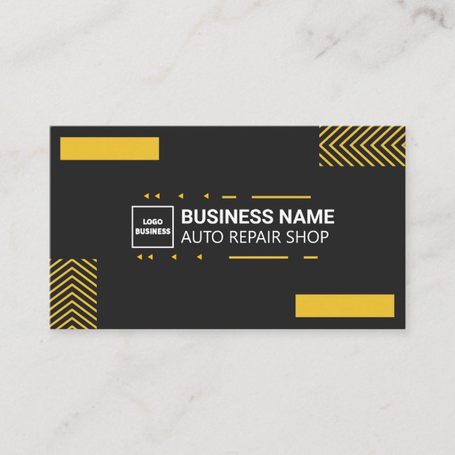 Auto Repair Shop Professional Mechanics BS Card |  (Front)