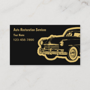 Auto Restoration Business Cards