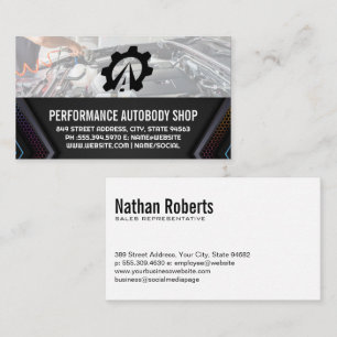 Auto Road Service Logo   Mechanic Garage Business Card