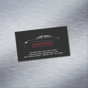 Auto Sale Body Shop Magnetic Business Card