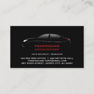 Auto Sale Bold Business Card