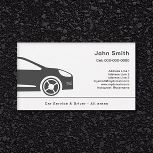 Auto Sales or Car Driver Business Card