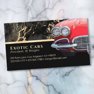 Auto Sales, Red Sports Car, Your Photo, Ver 2 Business Card
