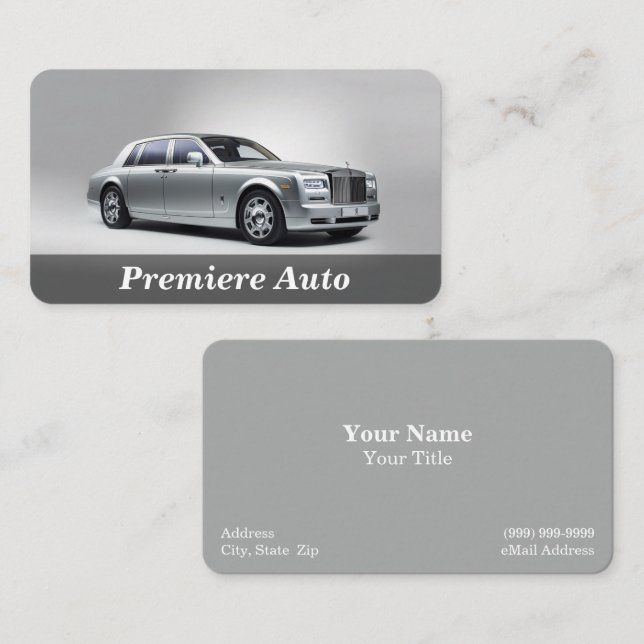 Auto Service Business Card (Front/Back)
