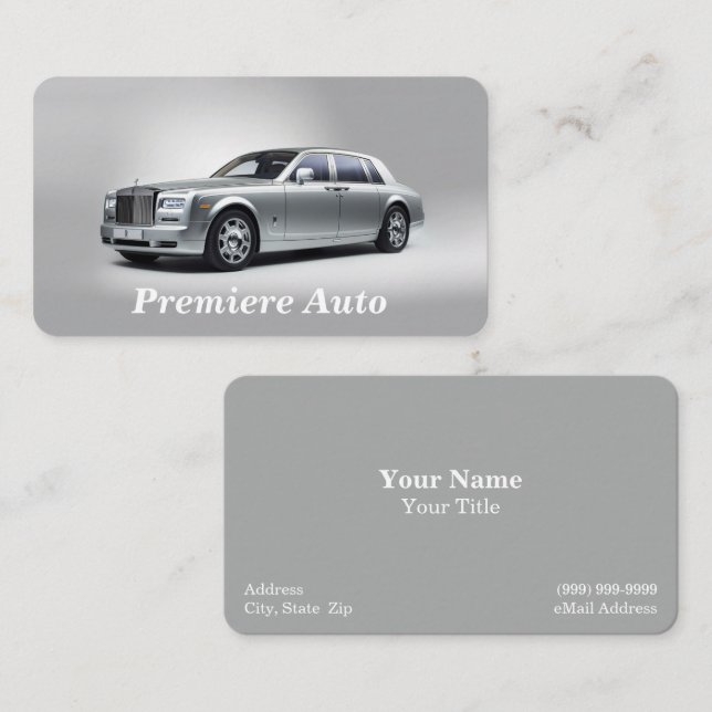 Auto Service Business Card (Front/Back)